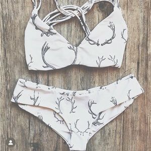 RARE! NWT Boys + Arrows Yaya Bikini Bottom in Buck Yeah